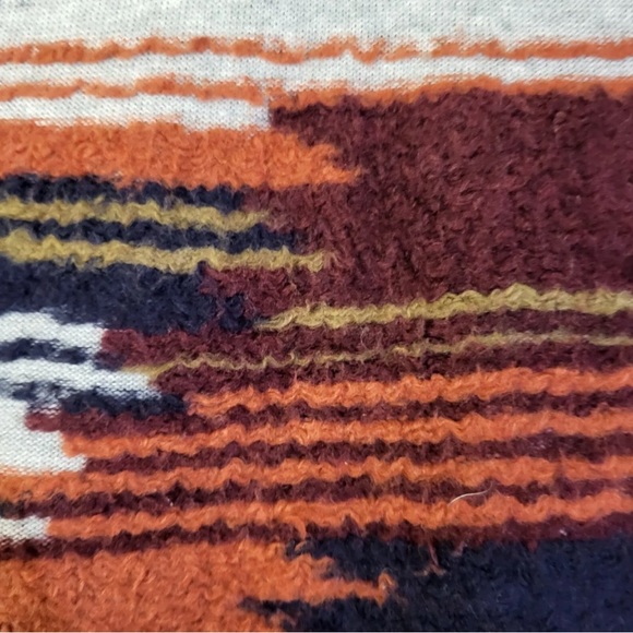 Lucky Brand Sweater Waterfall Cardigan Aztec Drape Open Front Western Small - Picture 2 of 12